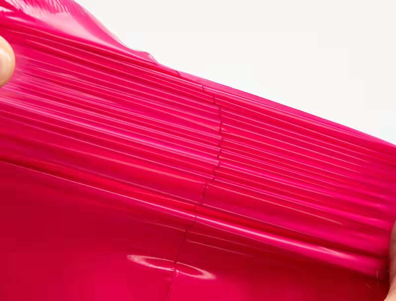 荷泽玫红色快递袋-05